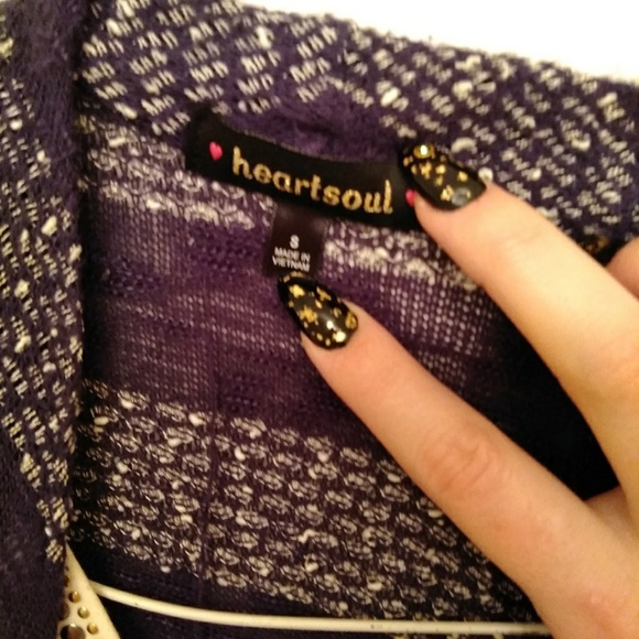 Heartsoul 2-in-1 shirt w/ sewn in sweater size S - Picture 4 of 4